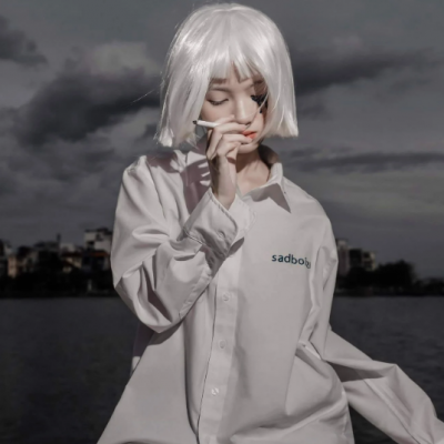 SAD SIGNATURE OVERSIZED LONG SHIRT